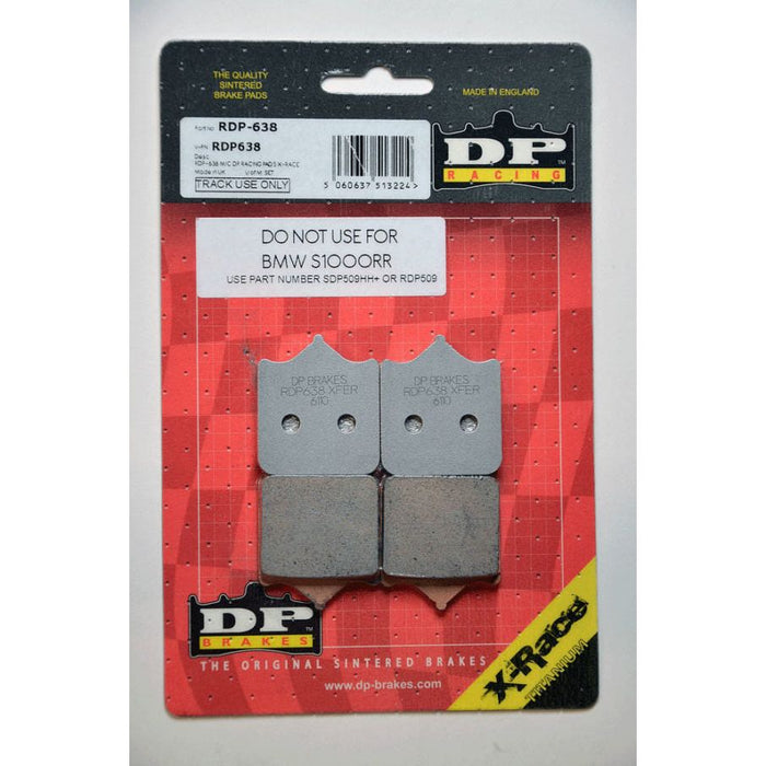 DP BRAKES RDP Racing Brake Pads KTM/MV AGUSTA/TRIUMPH/DUCATI/APRILIA (SEE FITMENT BELOW)