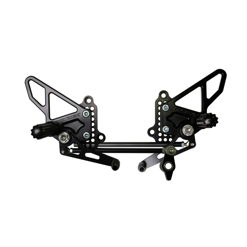 VORTEX Rearset - Black - Ducati 848/1098/1198 (SEE FITMENT BELOW)