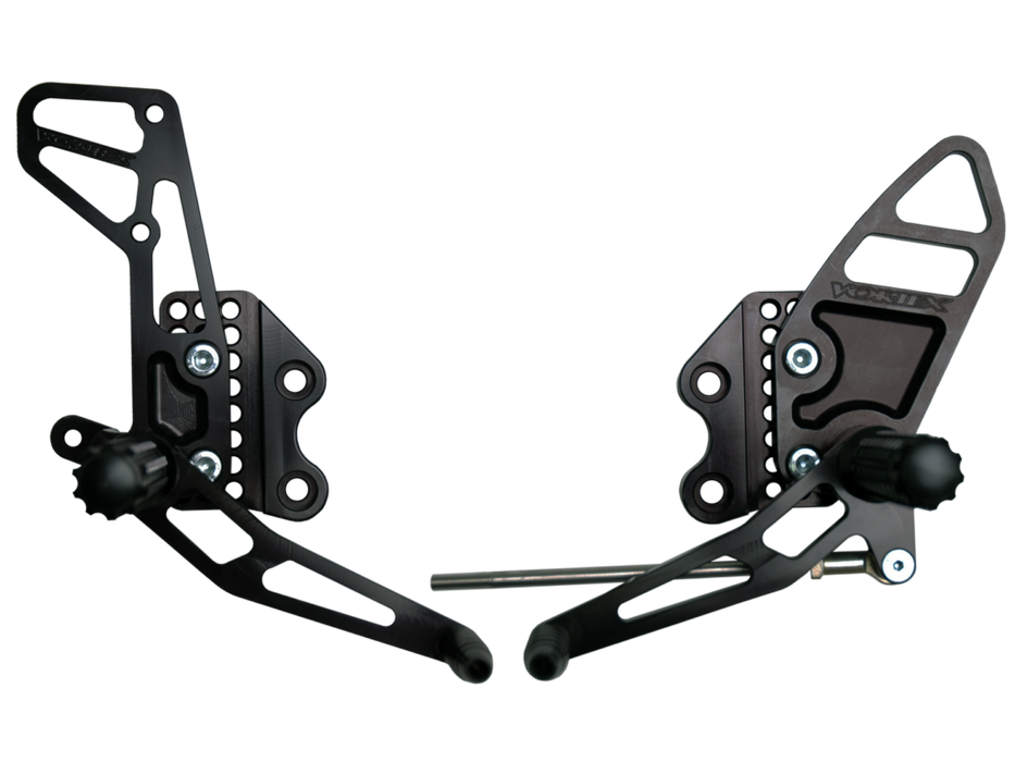 VORTEX Rearset - Black -'05 - '06 Suzuki GSX-R1000