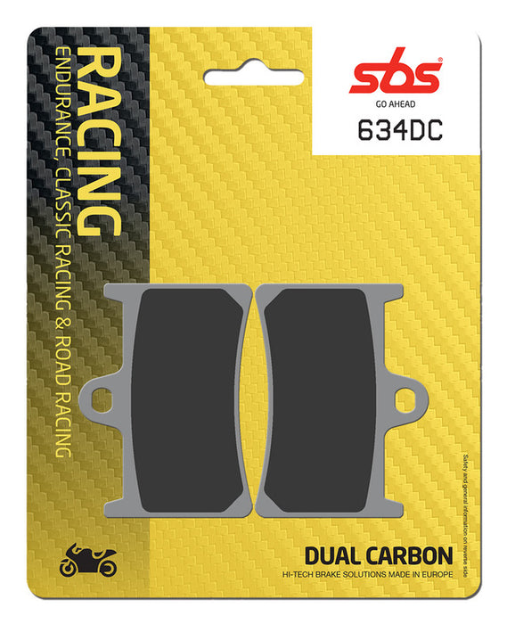 SBS Dual Carbon Brake Pads -'18 -'20 Yamaha MT-10 / MT-07 634DC (SEE FITMENT BELOW)