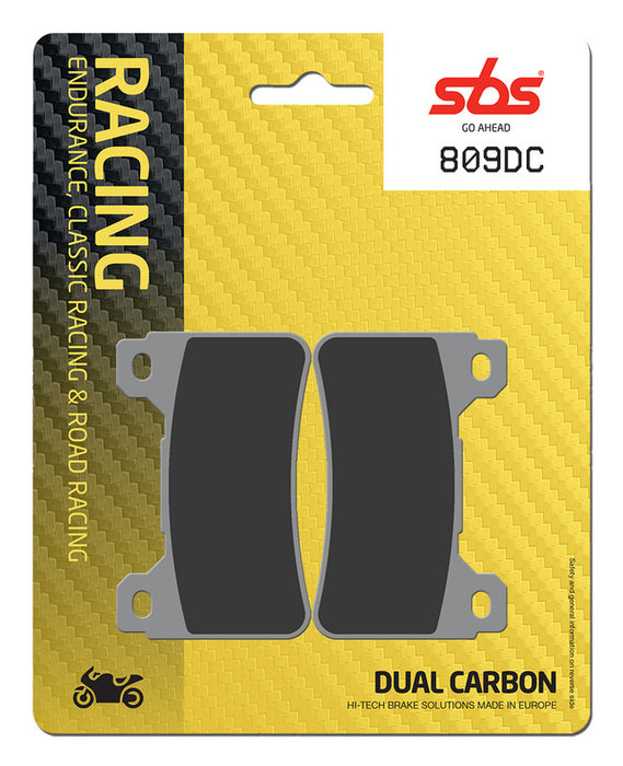 SBS Dual Carbon Brake Pads -'08 - '18 CBR 600/1000RR / VFR800 809DC  (SEE FITMENT BELOW)