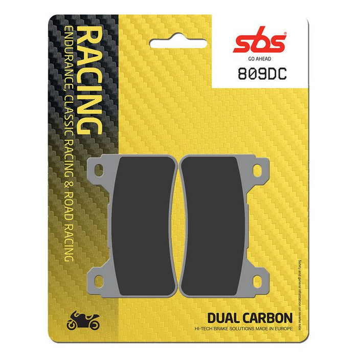 Pastillas de freno SBS de doble carbono - CBR 600/1000RR / VFR800 809DC '08 - '18 (VER AJUSTE A CONTINUACIÓN)