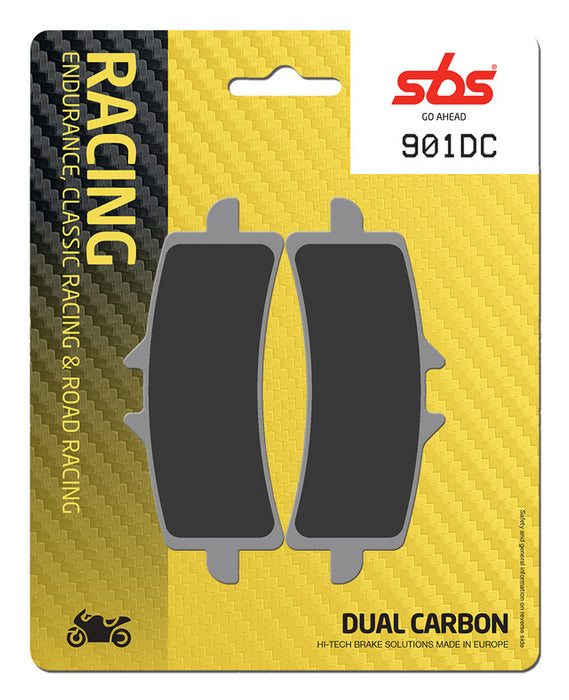 SBS Dual Carbon Brake Pads HONDA/TRIUMPH/KAWASAKI/BMW 901DC (SEE FITMENT BELOW)