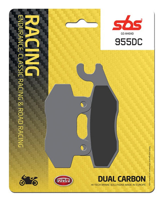 SBS Dual Carbon Brake Pads '18 - '21 Kawasaki Z400 / NINJA 400 955DC (SEE FITMENT BELOW)