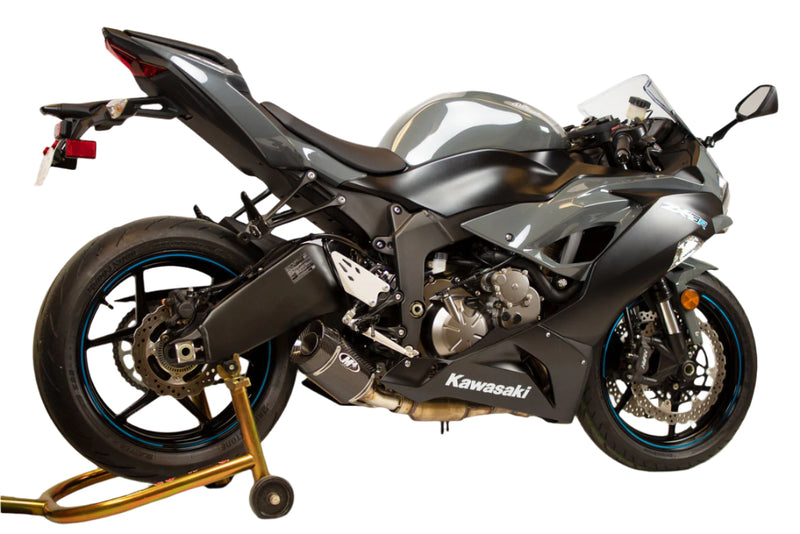 M4 Carbon Fiber Street Slayer Slip-On '09-'25 Kawasaki ZX-6R