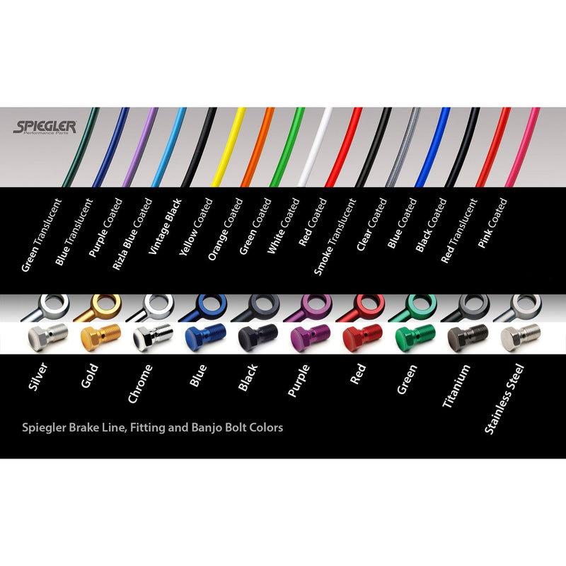 Spiegler Front Brake Line Kit Rennsport '13-'17 Triumph 675 / R (NON-ABS)