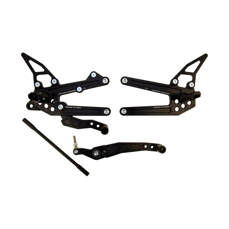 DRIVEN RACING TT Rearset -'06-'16 YAMAHA R6