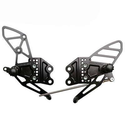 Reposapiés trasero VORTEX, negro, Kawasaki ZX-10R Ninja 2004-2005