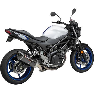 Yoshimura ALPHA-T WORKS SLIP-ON (SS-CF-CF) '17-'23 Suzuki SV 650 / S
