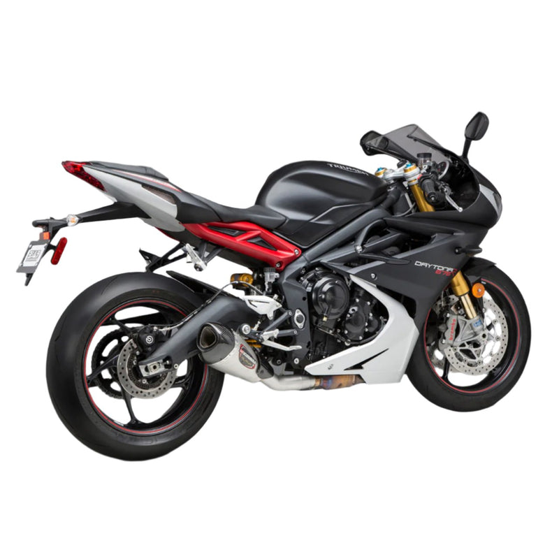 Yoshimura ALPHA-T WORKS SLIP-ON (SS-SS-CF) '13-'17 Triumph Daytona 675 / R