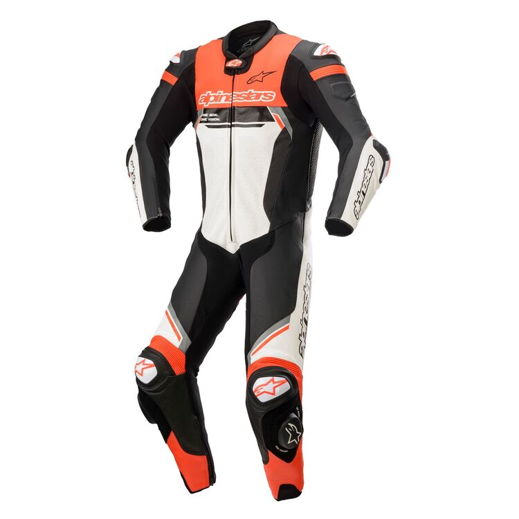 ALPINESTARS Missile Ignition v2 1-Piece Suit - Black/White/Red Fluorescent