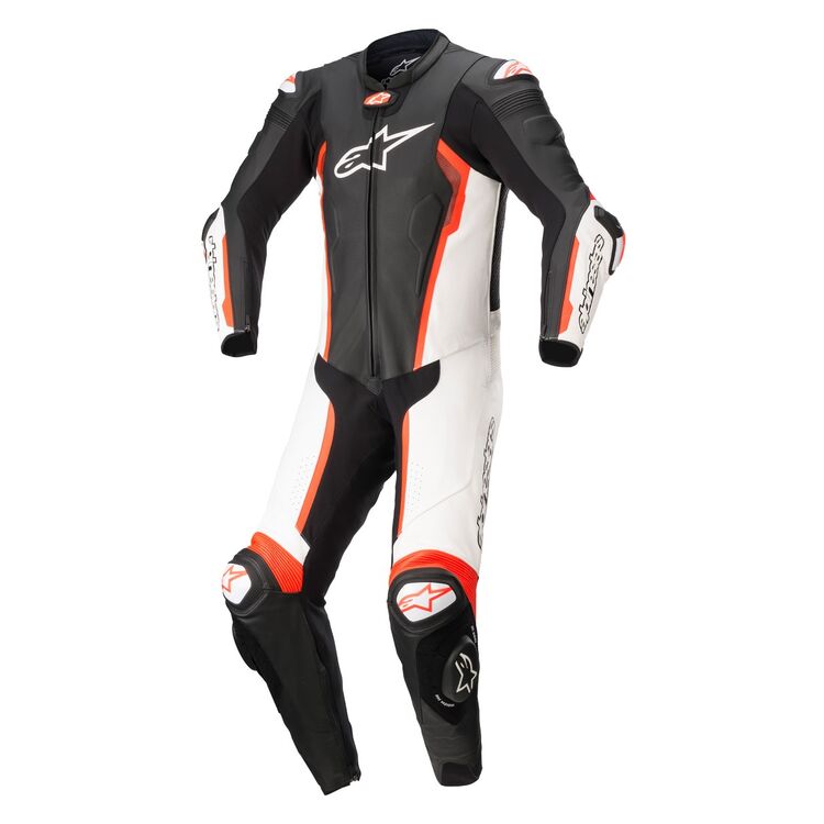 ALPINESTARS Missile v2 - Traje de una pieza - Negro/blanco/rojo fluorescente