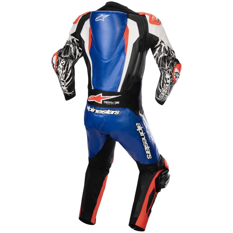 Mono de cuero ALPINESTARS Racing Absolute v2 - Negro/Azul/Blanco/Rojo