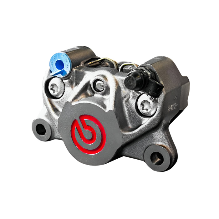 Brembo - Cast Rear Caliper, 84mm Spacing, Titanium / Red Logo