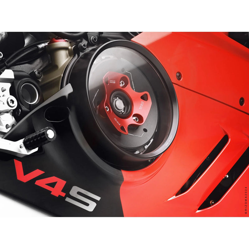 Rizoma Clear Clutch Cover Kit for '18- '26 Ducati Panigale V4 / V4S