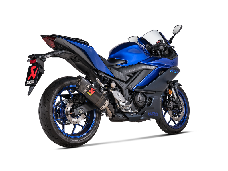 Akrapovic Slip-On Line (Carbon) for '22 -'25 Yamaha R3