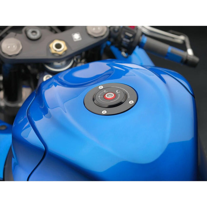 Tapón de gasolina con cerradura RIZOMA '17-'23 Suzuki GSXR 1000/R - '21-'22 GSXS 1000