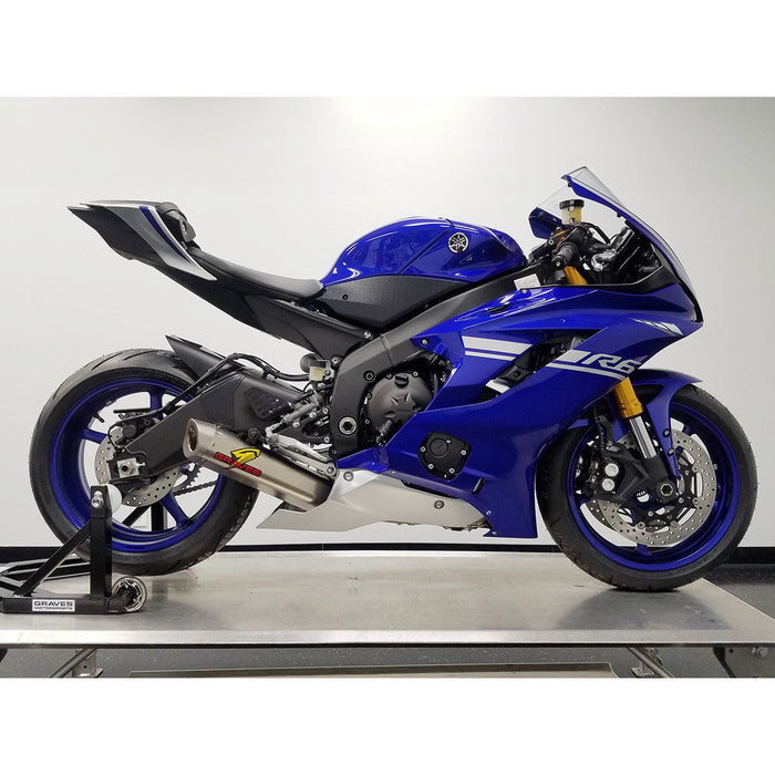 Graves '17&gt; Escape completo Yamaha R6 - Titanio WORKS 8 / Carbono WORKS 7 / Titanio WORKS 7