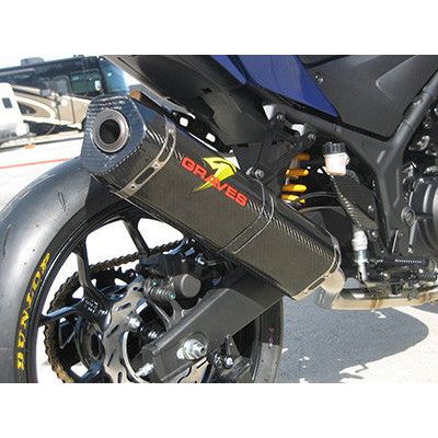 Sistema de escape completo Graves '15-'23 Yamaha R3 FUNCIONA 2
