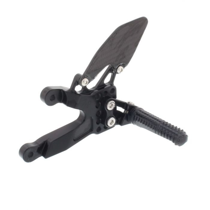 ATTACK REAR SET KIT WITH SHIFT LEVER, BMW S1000RR, '15-'18 , BLACK