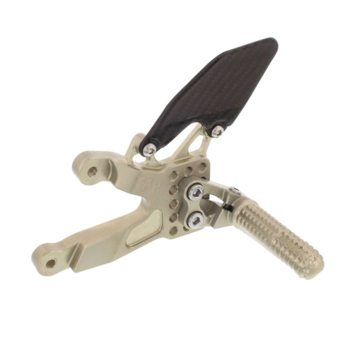 ATTACK REAR SET KIT WITH SHIFT LEVER, BMW S1000RR, '15-'18 , BLACK