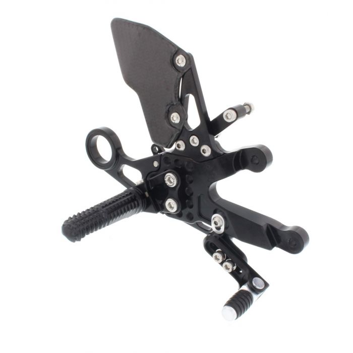 ATTACK REAR SET KIT WITH SHIFT LEVER, BMW S1000RR, '15-'18 , BLACK