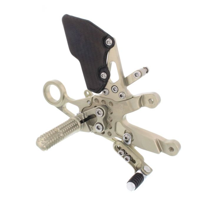 ATTACK REAR SET KIT WITH SHIFT LEVER, BMW S1000RR, '15-'18 , BLACK