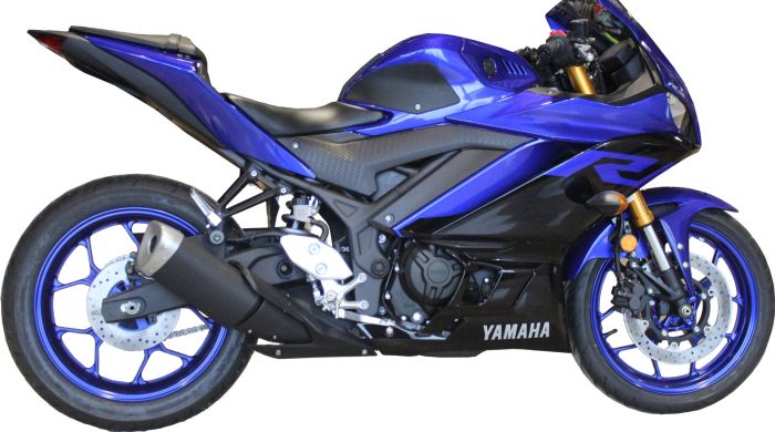 Yamaha R3 ('19-'24) Snake Skin Tank Grips: Free Center Tank Protector Included