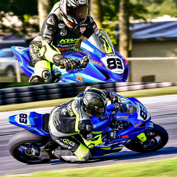 Trackday / Race Number Plates 4 Piece Kits '17 - '24 Suzuki GSXR 1000 / R