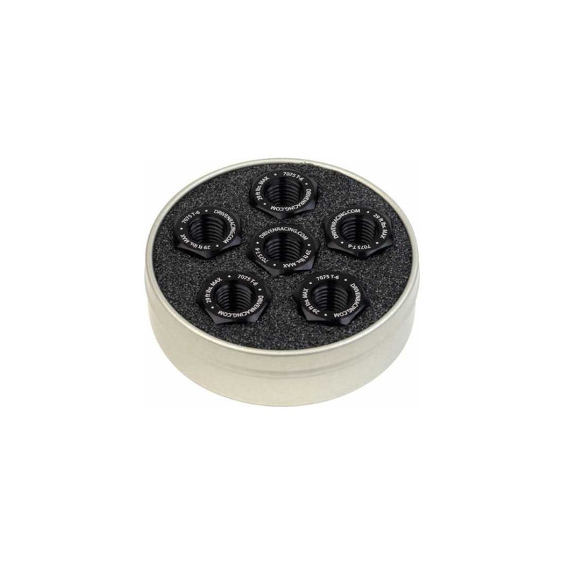 DRIVEN RACING Aluminum Sprocket Nuts - Black - M10 x 1.25 DSN5BK