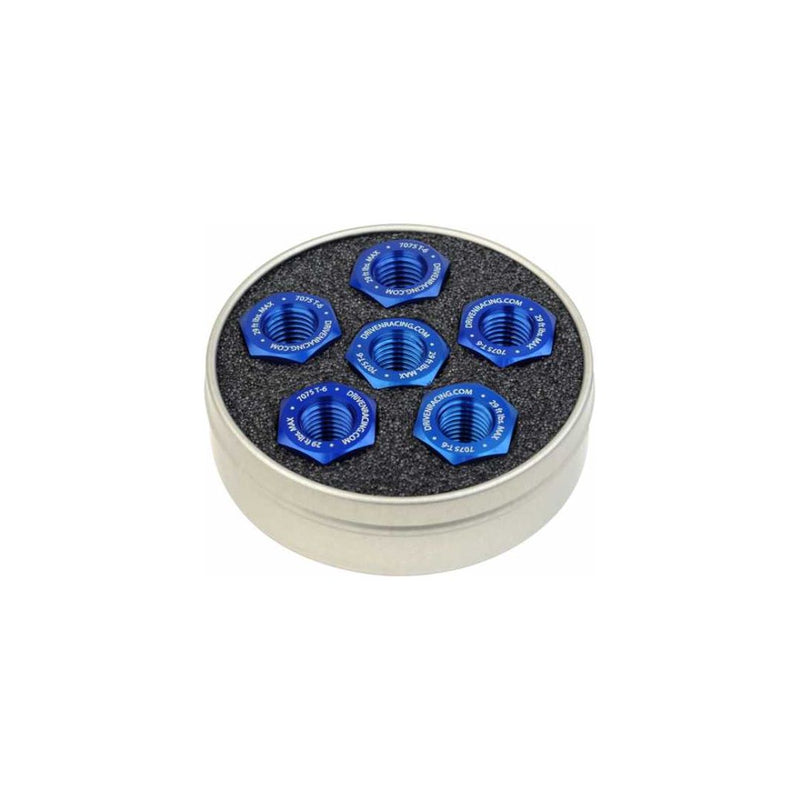 DRIVEN RACING Aluminum Sprocket Nuts - Blue - M8 x 1.25 DSN-02-BL