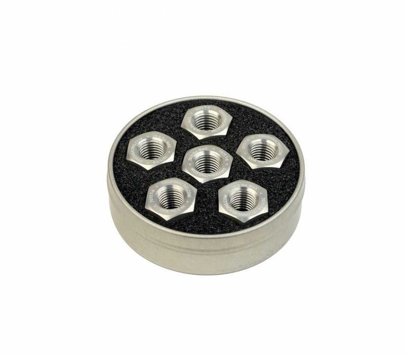 DRIVEN RACING Aluminum Sprocket Nuts - Silver - M10 x 1.25 DSNSL