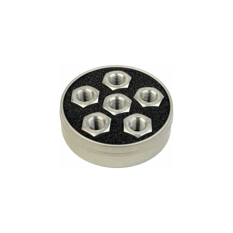 DRIVEN RACING Aluminum Sprocket Nuts - Silver - M8 x 1.25 DSN-02-SL
