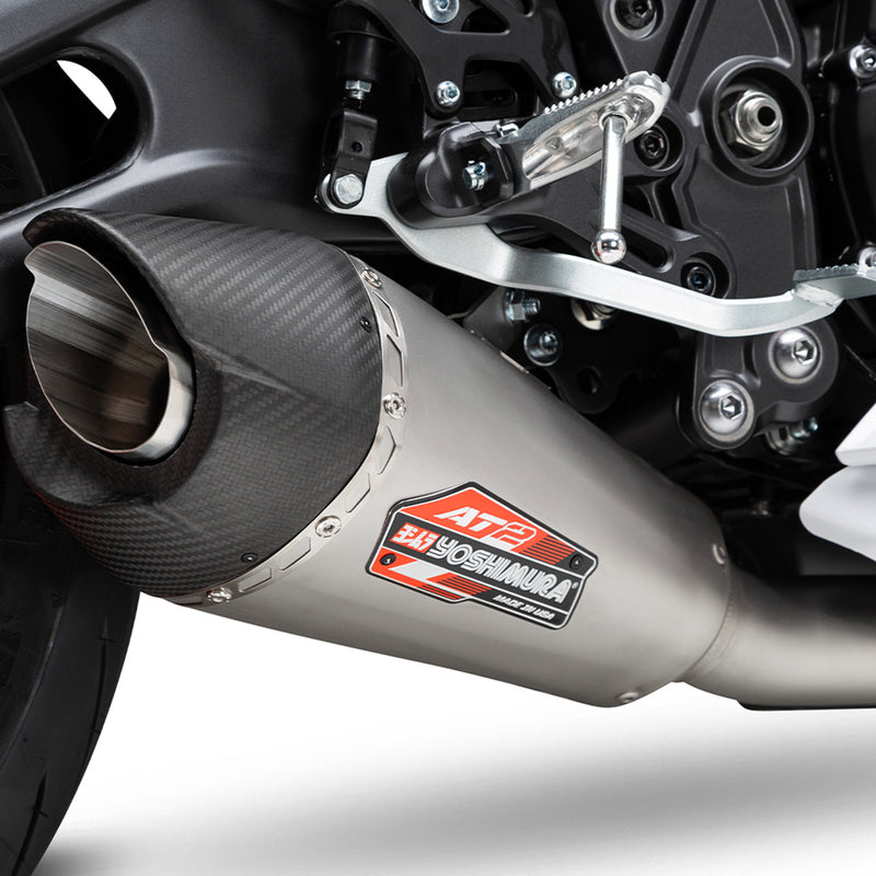 Yoshimura AT2 SLIP-ON (SS-SS-CF) '22-'24 Yamaha R7