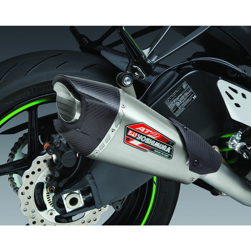 Kawasaki ZX6R (SS/SS/CF) '19-'24, modelo AT2 WORKS 3/4 SLIP-ON
