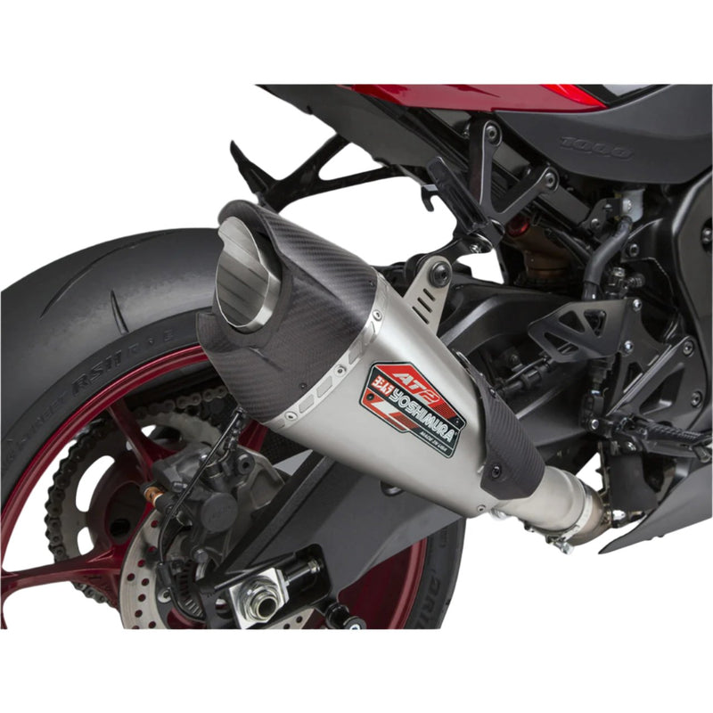 Yoshimura AT2 WORKS SLIP-ON (SS/SS/CF) '17-'24 Suzuki GSXR 1000 / R