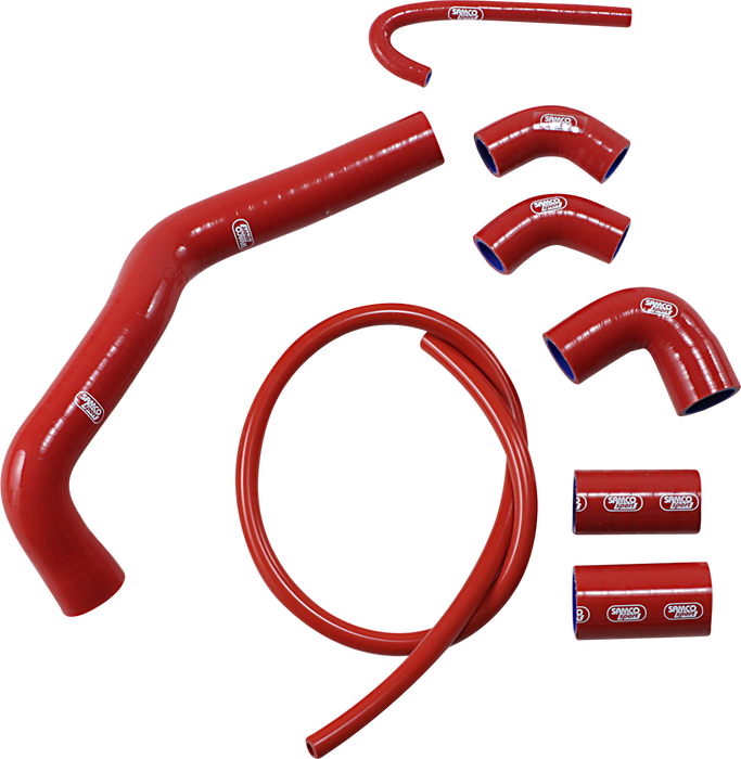 SAMCO SPORT Radiator Hose Kit - Red - '18-'23 Ducati Panigale V4/R/S/SP/SP2 - DUC-32RD (SEE FITMENT BELOW)