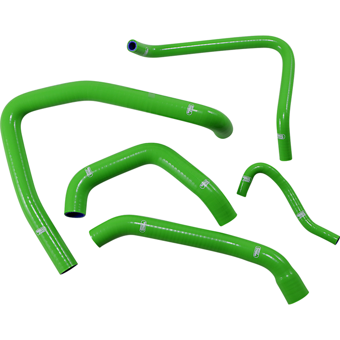 Kit de mangueras de radiador SAMCO SPORT, verde, Kawasaki Ninja ZX-14R '06-'22 (KAW-72GN)