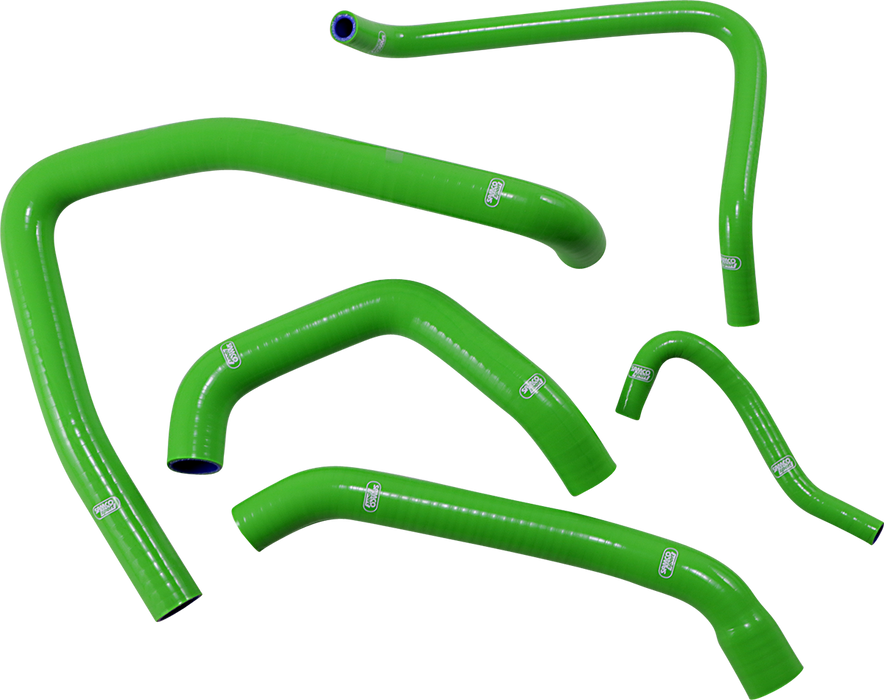 SAMCO SPORT Radiator Hose Kit - Green - '06-'22 Kawasaki Ninja ZX-14R -(KAW-72GN)