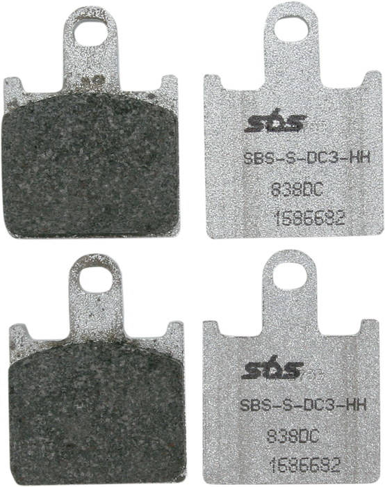 SBS Dual Carbon Brake Pads -'06 - '19 KAWASAKI ZX14 / Z1000 / CONCOURS 838DC (SEE FITMENT BELOW)