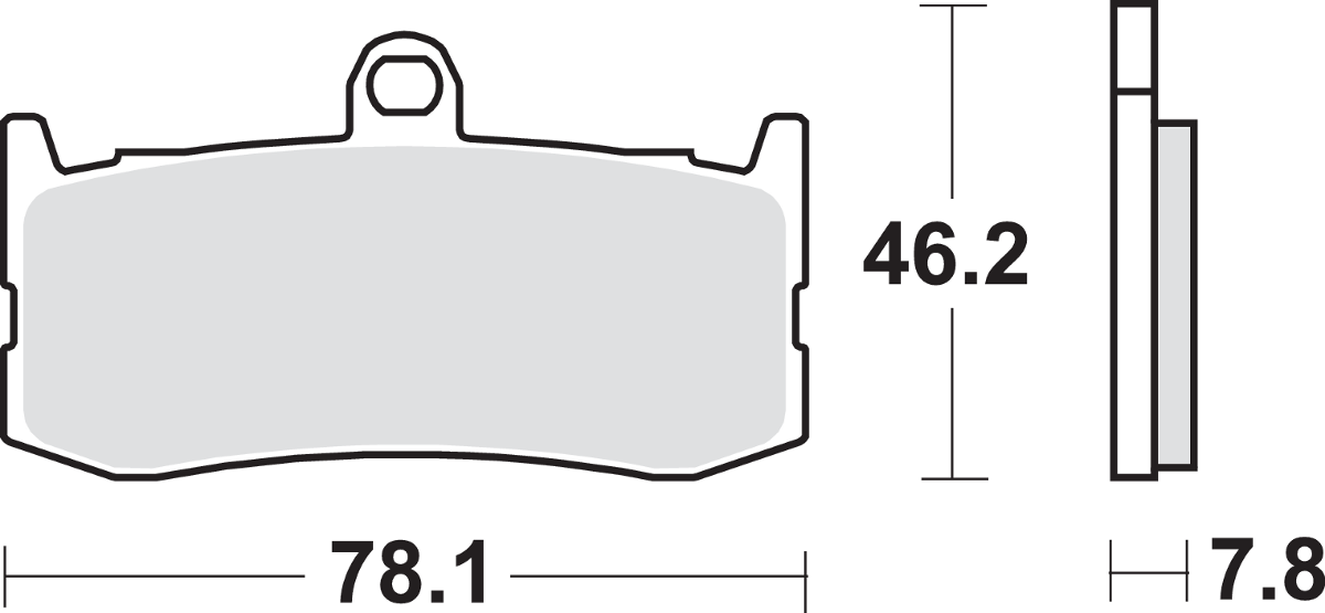 SBS Dual Carbon Brake Pads - Daytona 675 864DC  (SEE FITMENT BELOW)