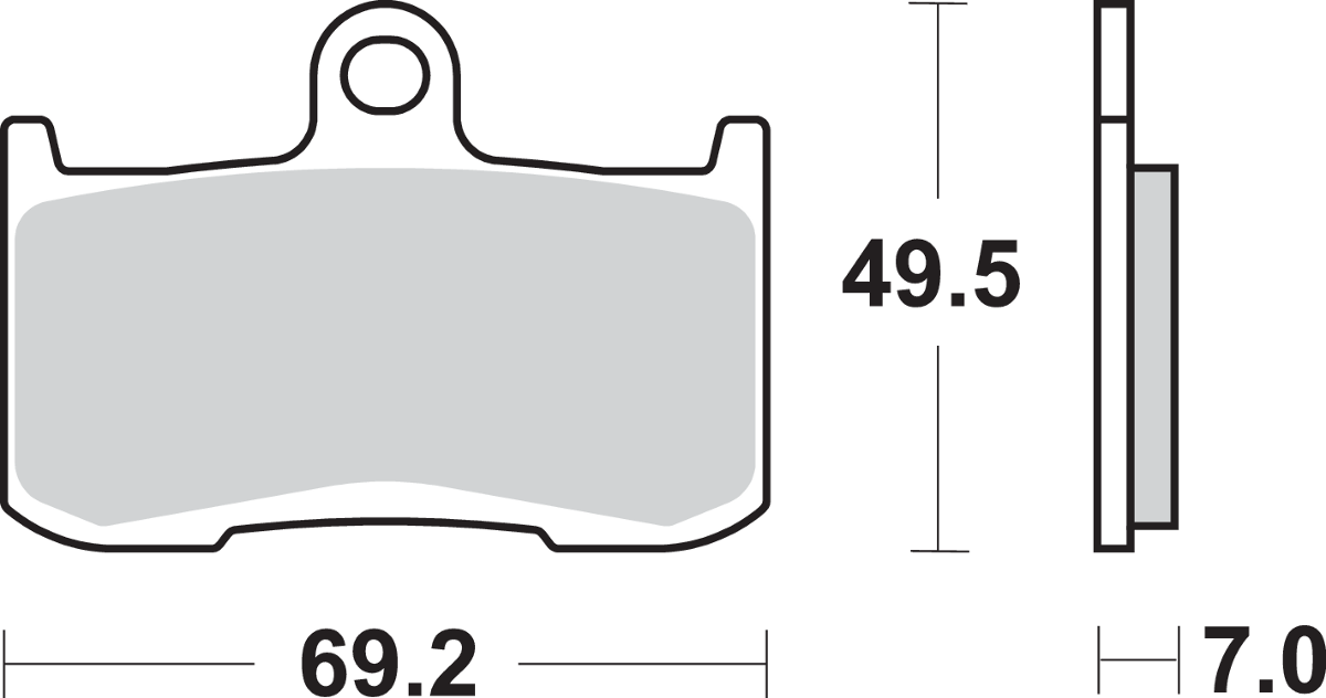 SBS Dual Carbon Brake Pads - '12-'13 HONDA NSR250R 782DC