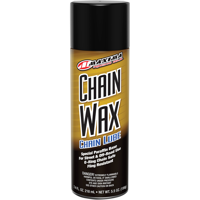 Lubricante de cera para cadenas MAXIMA RACING OIL - 5,5 oz. peso neto - Aerosol 74908-N