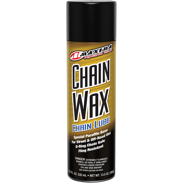 Lubricante de cera para cadenas MAXIMA RACING OIL - 13,5 oz. peso neto - Aerosol 74920-N