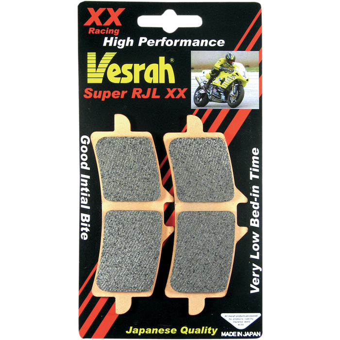 VESRAH JL Sintered Metal Brake Pads - KAWASAKI / TRIUMPH / SUZUKI / KTM / DUCATI / APRILIA VD-9031RJL-XX (SEE FITMENT BELOW)