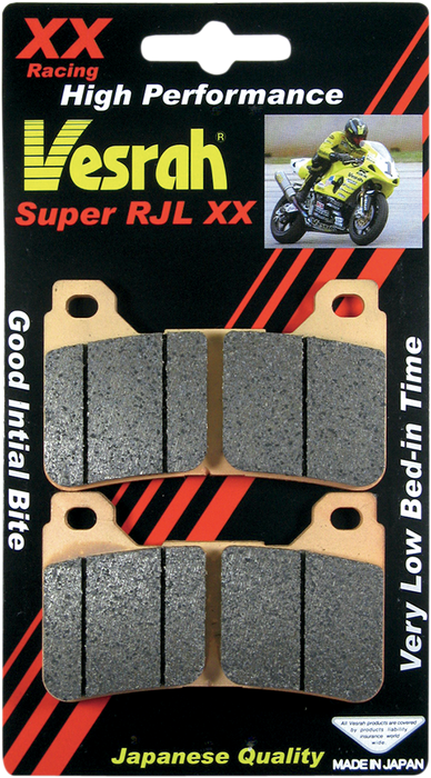 VESRAH JL Sintered Metal Brake Pads -'04-'16 HONDA CBR600/1000 VD-170RJL-XX (SEE FITMENT BELOW)