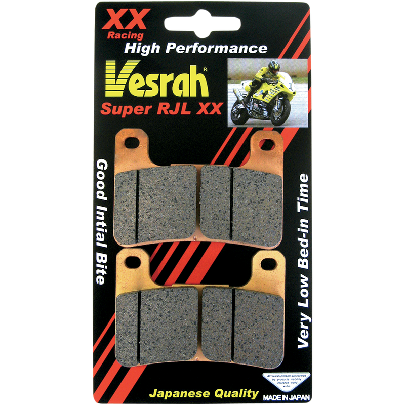 Pastillas de freno de metal sinterizado VESRAH JL - KAWASAKI/SUZUKI VD-355RJL-XX (VER AJUSTE A CONTINUACIÓN)