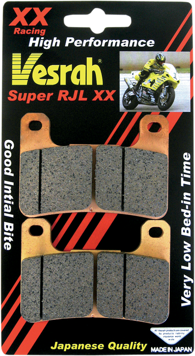 VESRAH JL Sintered Metal Brake Pads -KAWASAKI/SUZUKI VD-355RJL-XX (SEE FITMENT BELOW)