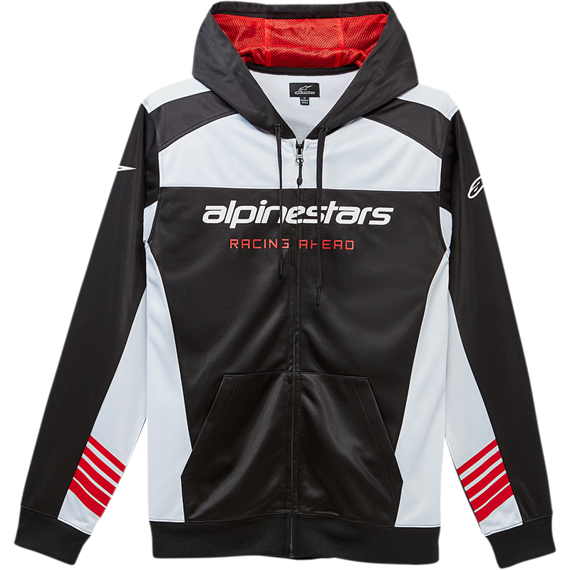 Sudadera con capucha ALPINESTARS Sessions II - Negro/Blanco - Talla mediana 1230531001020M