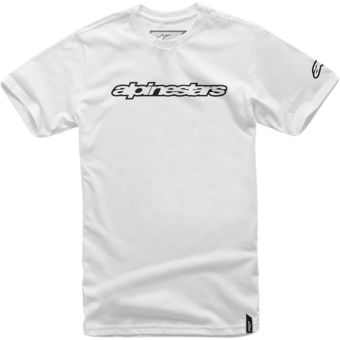 Camiseta con el logo de ALPINESTARS - Blanco/Negro - Talla mediana 1036720152010M